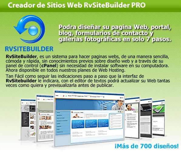 RVSiteBuilder Constructor Web